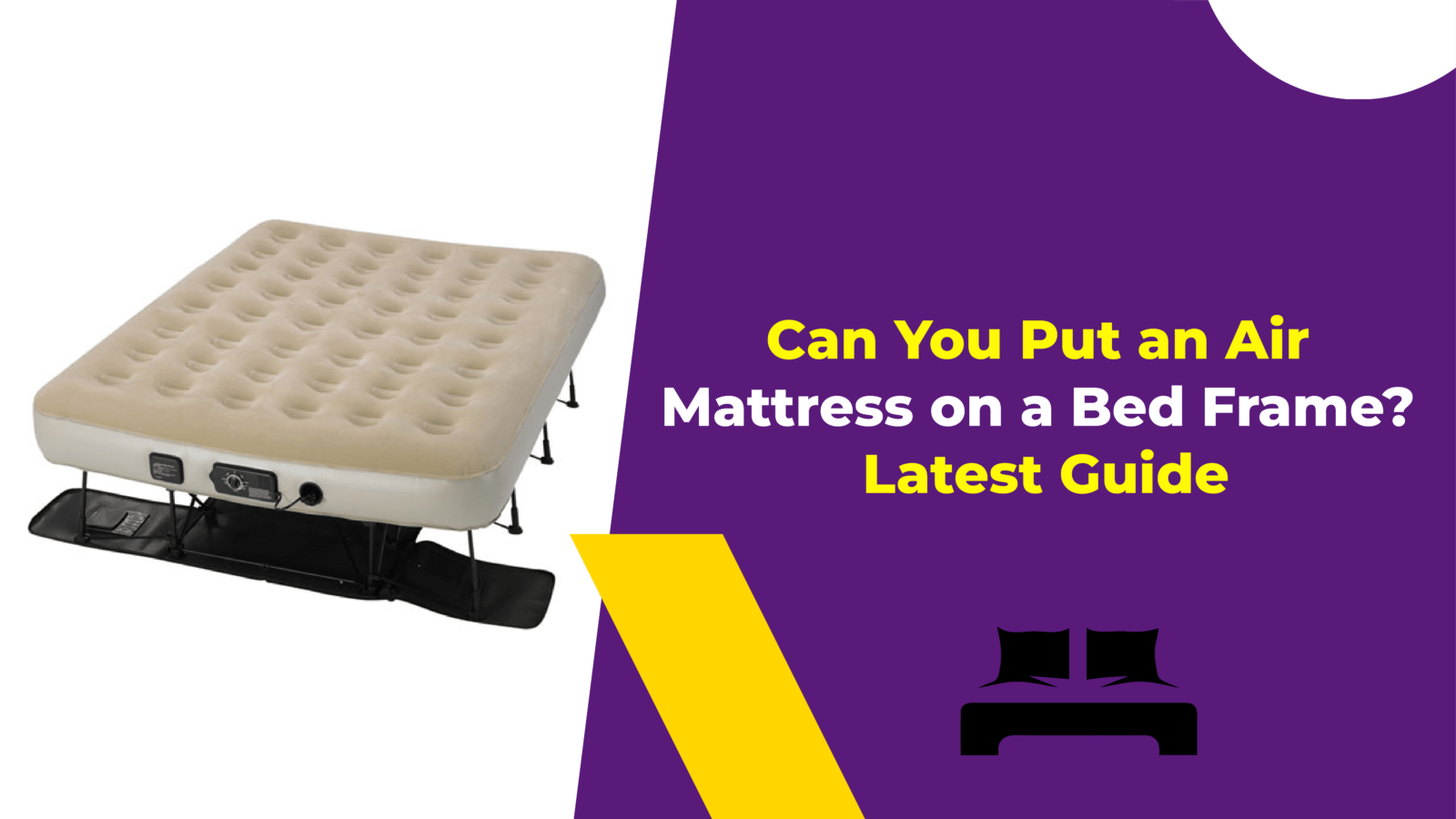 can you put air mattress on bed frame