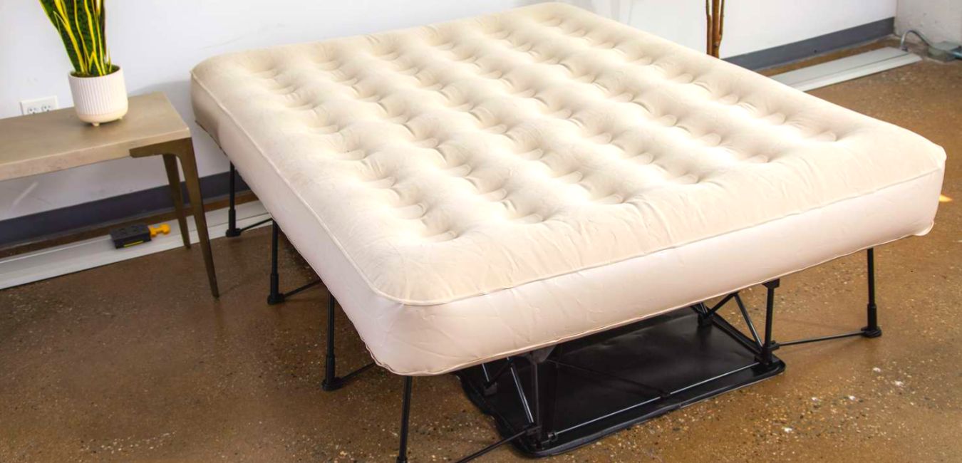 Use an air mattress frame