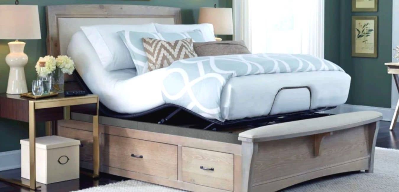 Can you use an adjustable base with a storage bed