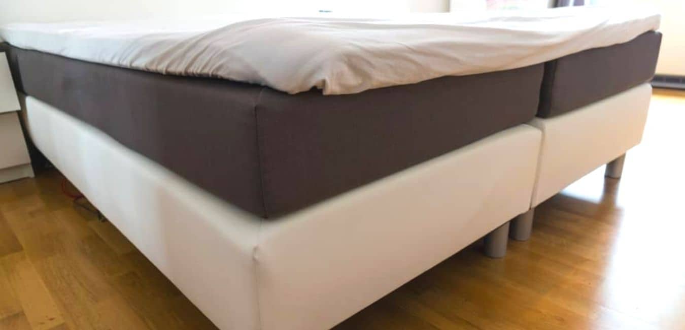 How to cover the box spring on the platform bed
