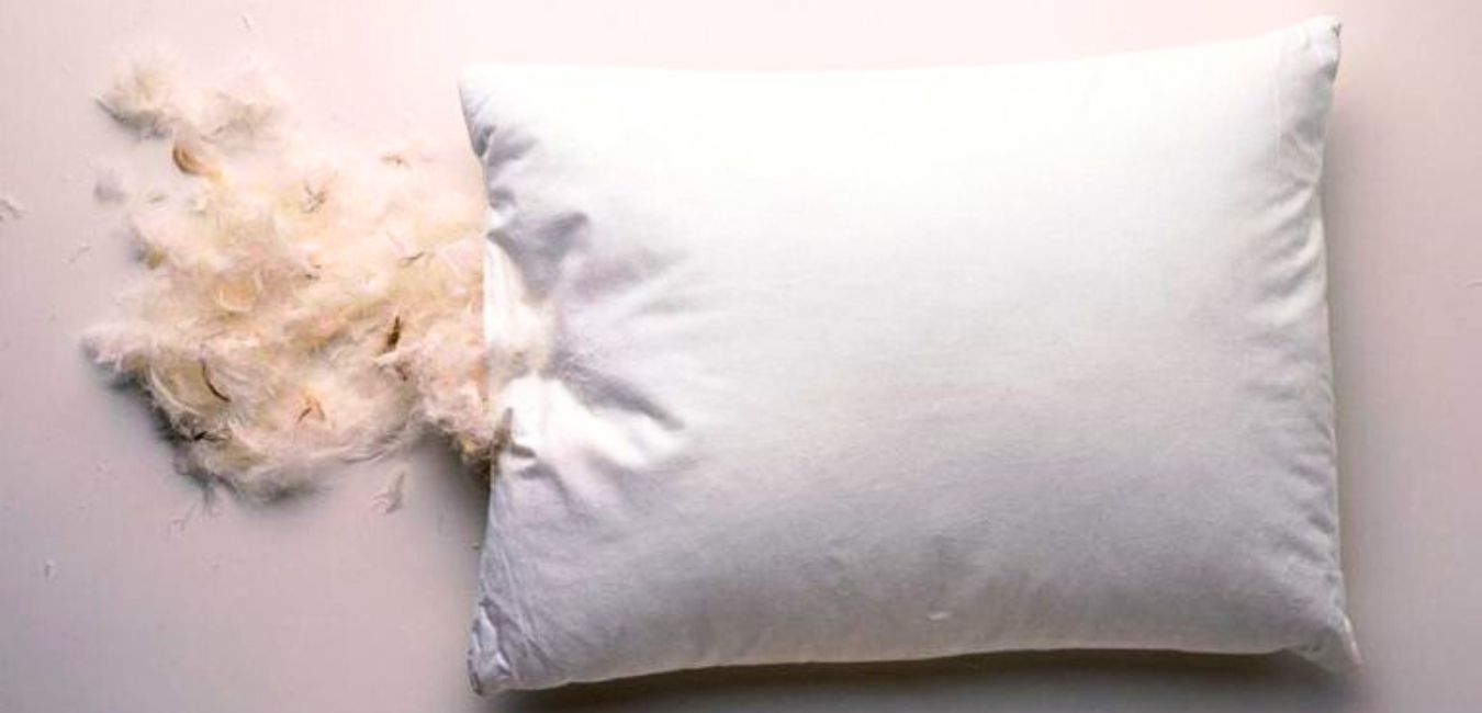When were feather pillows invented